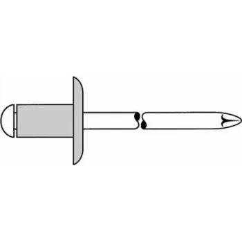 Aklė kniedė GESIPA 5,0x10,0 mm K14 aliuminis/nerūdijantis plienas, 250 vnt.