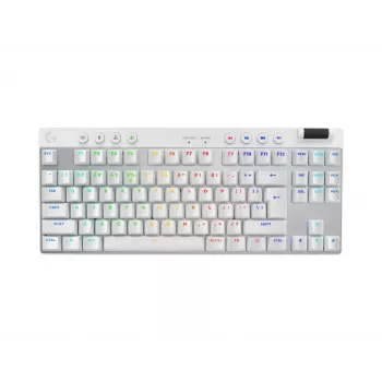 Logitech G PRO X TKL klaviatūra žaidimams RF belaidė + Bluetooth QWERTY US International balta