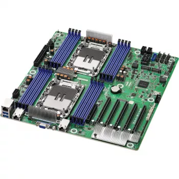 Pagrindinė plokštė ASRock GNR2D16-2T, Intel SoC, LGA 4710 (Socket E2), EEB, 16 DDR5 lizdų, iki 128 GB, 10Gb Ethernet