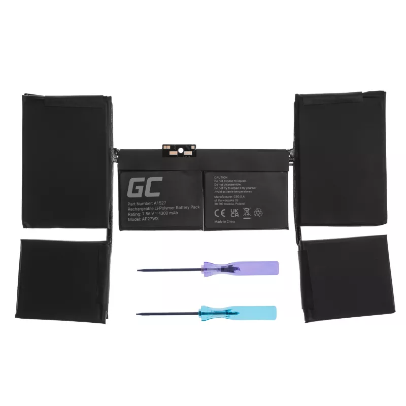 Green Cell A1527 baterija, skirta Apple MacBook 12 A1534 (Early 2015, Early 2016, Mid 2017)
