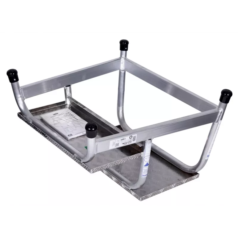 Kopėtėlė Krause 805027, aliumininė, 2 pakopos, max apkrova 150 kg, 680 mm ilgis, 41 cm aukštis