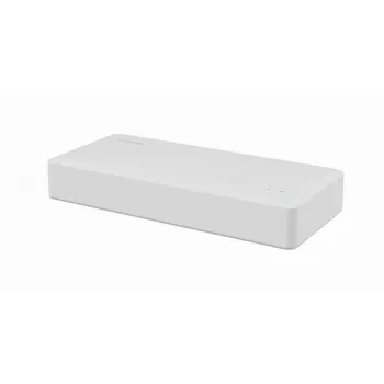 Nevaldomas jungiklis GEMBIRD NSW-G8-01 – 8× Gigabit Ethernet (10/100/1000), baltas, DC 5V