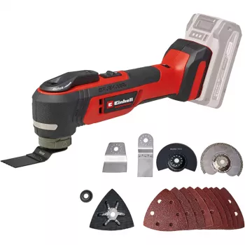 Daugiafunkcis įrankis EINHELL TP-MG 18 Li BL Solo — 18 V Li‑Jon, šlifavimas, poliravimas, pjovimas, 1,08 kg, juoda/raudona