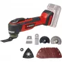 Daugiafunkcis įrankis EINHELL TP-MG 18 Li BL Solo — 18 V Li‑Jon, šlifavimas, poliravimas, pjovimas, 1,08 kg, juoda/raudona