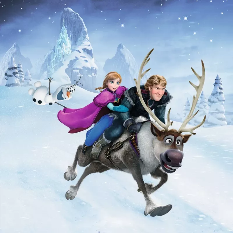 Dėlionė Ravensburger Winter Adventures (3×49 dalių) – Disney Ledynmetis