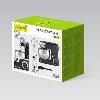Planetinis maišytuvas Feel-Maestro MR-558 su 5 l dubeniu, 2000 W, juodas