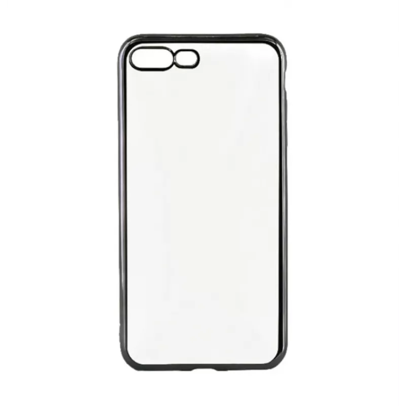 Dėklas Tellur TLL121041 iPhone 7 Plus silikoninis juodas permatomas