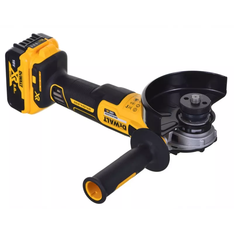 DeWALT DCK2080P2T-QW kombinuotas įrankių rinkinys — 18V Li‑Jon 5Ah (2x), šlifuoklis DCG405, gręžtuvas/suktuvas, M14 šlifavimo diskas, dėklas