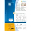 HERMA Robust etiketės A4 52,5x93,5 mm balto popieriaus nelipnios 1200 vnt.