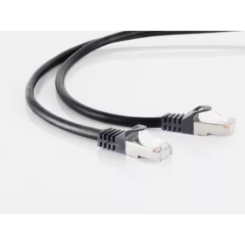 Tinklo kabelis ShiverPeaks CAT 7 0,5 m S/FTP juodas halogeno neturintis