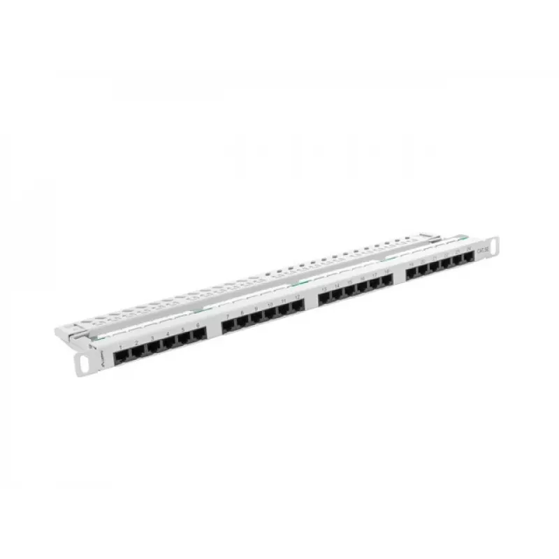 Patch Panel Lanberg PPU5-0024-S 24 prievadų, 0.5U, 19 inch