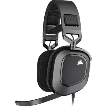 Ausinės CORSAIR HS80 RGB USB Carbon