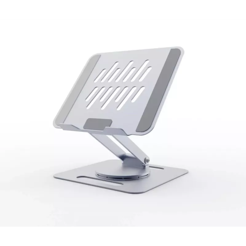 Pakyla nešiojamam kompiuteriui GEMBIRD NBS-DR1-01 – sukamas pagrindas, reguliuojamas aukštis, Space Grey