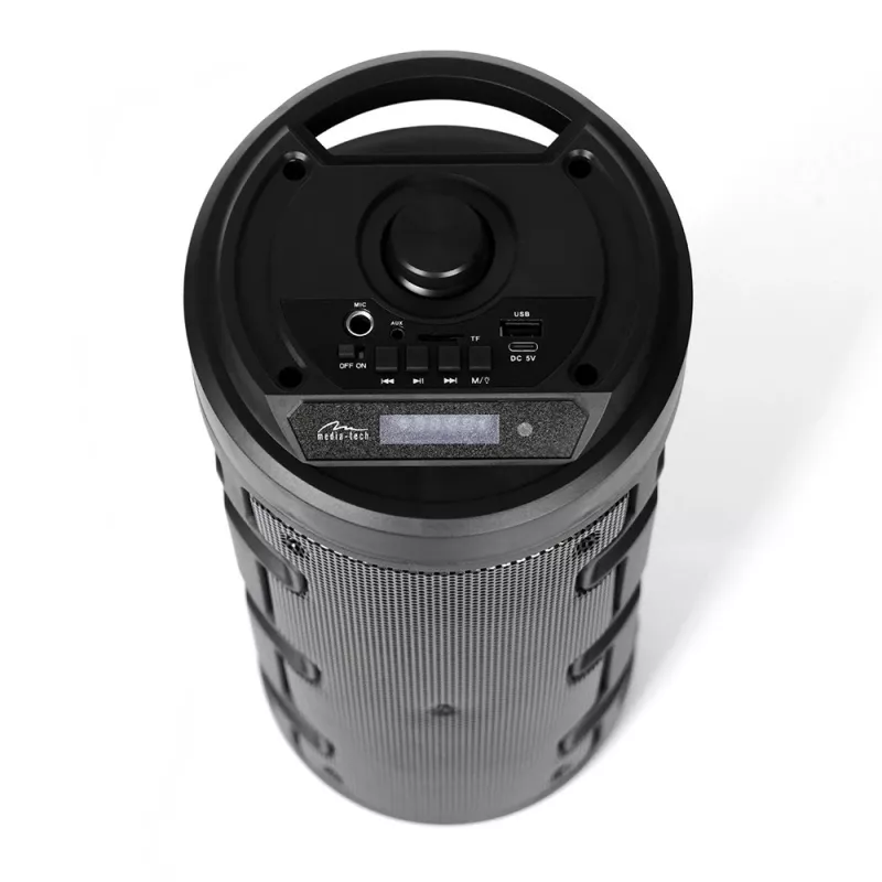 Media-tech Partybox Keg Bt MT3165 – Kompaktiškas Bluetooth stereo garsiakalbis su FM radiju ir MP3 grotuvu
