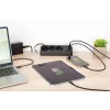 Maitinimo juosta DIGITUS 3 kištukiniai lizdai su 2×USB-A ir 1×USB-C, 1,5 m laidas, juoda