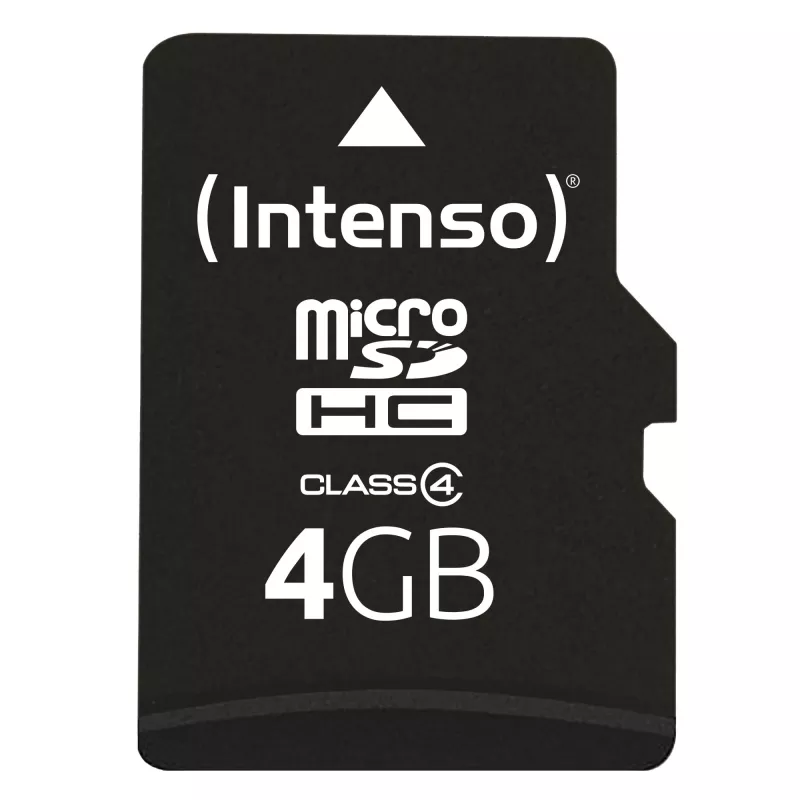 Intenso 4GB MicroSDHC Class 4 atminties kortelė 3403450
