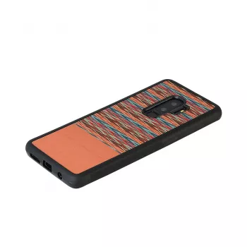 Dėklas Samsung Galaxy S9 Plus man and wood rudas languotas su juodu apvadu