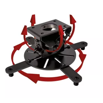 Lubinis projektoriaus laikiklis B-TECH BT899-XL – lubų tvirtinimas, 25 kg talpa, juodas