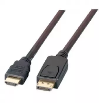 EFB-Elektronik DisplayPort / HDMI laidas Full HD, A-A St-St, 3 m, juodas (K5561SW.3V2)
