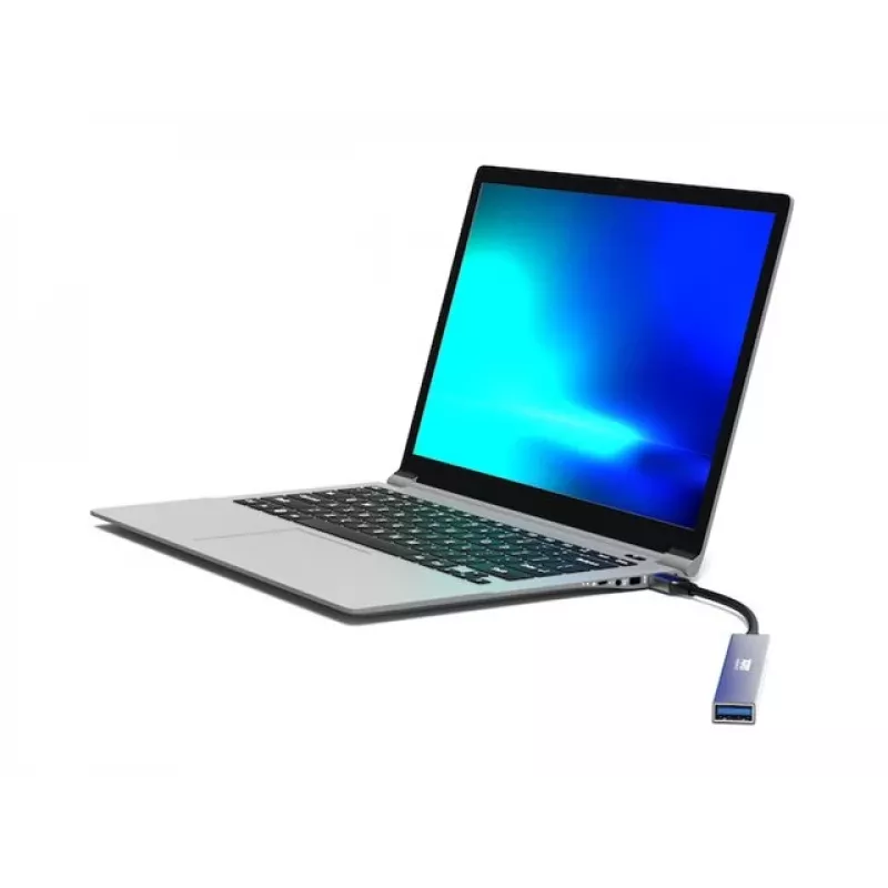 USB šakotuvas Port Designs 900163 Type-C 5000 Mbit/s sidabrinis