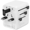 CANYON Travel Adapter OnTour 20 EU/UK/US/AUS 20W Baltas