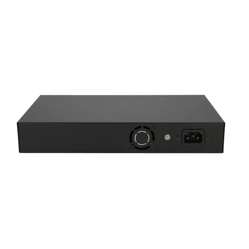 Switch Extralink VIRTUS V3 Unmanaged L2 16x Fast Ethernet (10/100) PoE 1U Juodas