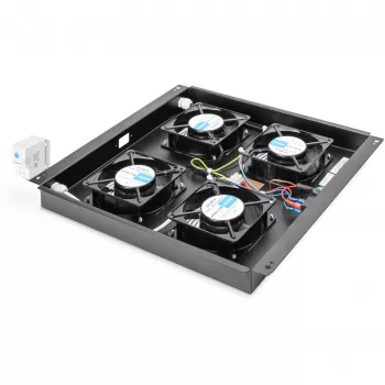 Stogo vėsinimo įrenginys Digitus DN-19 FAN-4-B-N, 19 inch, juodas RAL 9005