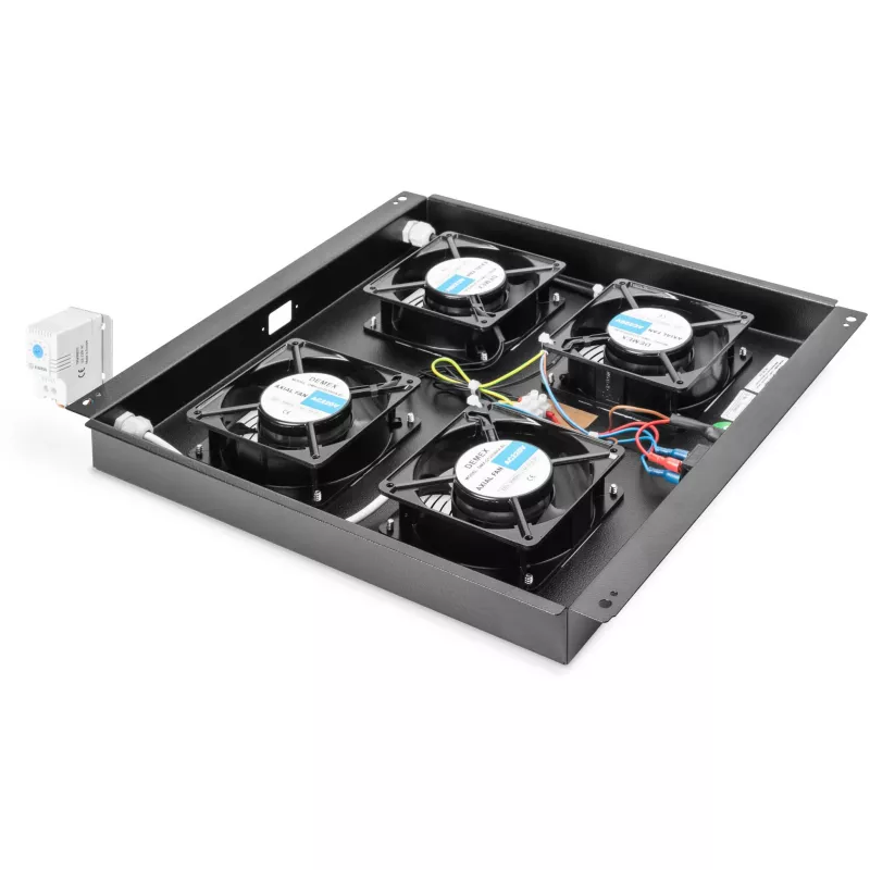 Stogo vėsinimo įrenginys Digitus DN-19 FAN-4-B-N, 19 inch, juodas RAL 9005
