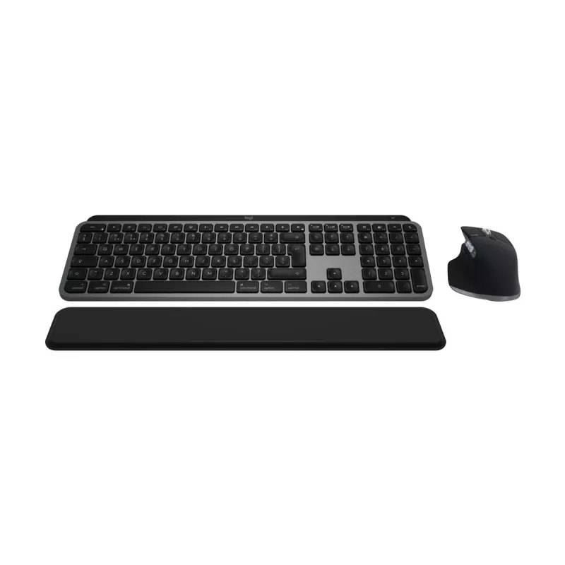 Logitech MX Keys S Combo for Mac, belaidė klaviatūra ir pelė su DE išdėstymu, optimizuota macOS