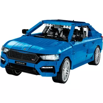 Konstruktorius Cobi Skoda Octavia RS modelis (2405 dalių), nuo 10 metų, juoda/mėlyna