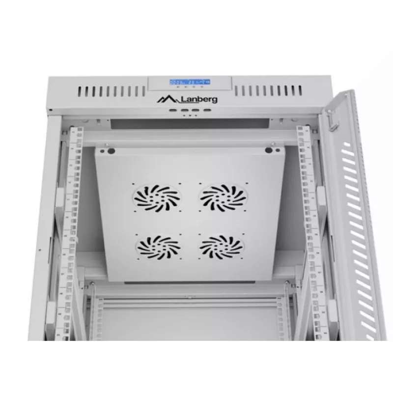 Stovimas serverio stovas LANBERG FF01-6815-12SL 15U, 600×800×922 mm, 1200 kg, IP20, pilkas