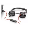 Ausinės POLY Blackwire C5220 laidinės USB-C biurui ir skambučių centrui