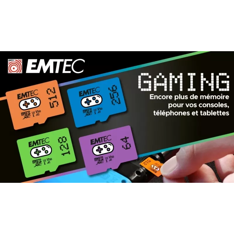 Atminties kortelė Emtec 128GB MicroSDXC UHS-I ECMSDM128GXCU3G