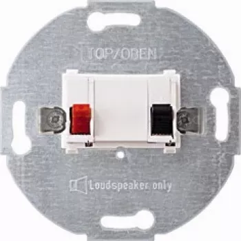 MERTEN Lautspr.-Connector-Eins.1-f. 466919 System M garsiakalbio jungtis, poliarinė balta 466919