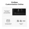 Pelė Keychron M6 dešinei rankai universali — optinė, RF + Bluetooth + USB-C, 30000 DPI, juoda