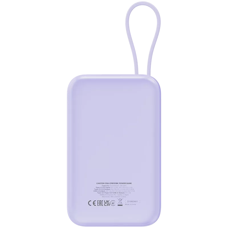 Nešiojama Power Bank CANYON OnPower 101 10000 mAh