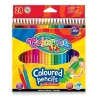 Spalvoti pieštukai Colorino Kids šešiakampiai 24 spalvos