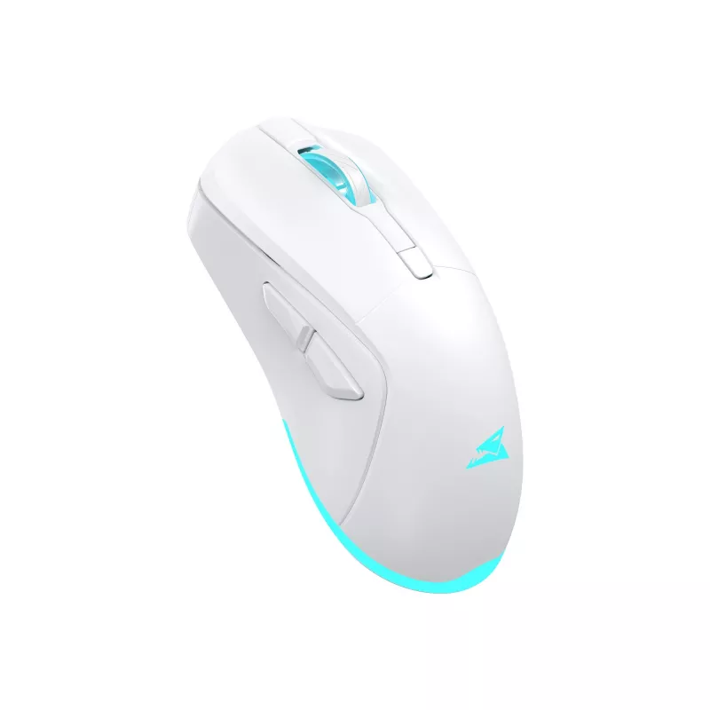 Pelė Baracuda Turtle BGM-122 balta TURTLE-W
