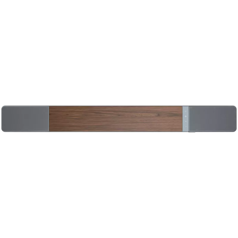 Garso juosta KLIPSCH 1073541 — 3.1.2 kanalų, 100 W RMS, įmontuotas žemų dažnių garsiakalbis, Pilka/Riešutas