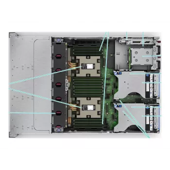 HPE ProLiant DL385 Gen11 2HE EPYC 9015 8 Branduoliai 3.5GHz 2x32GB-R 8xSFF Karštas Keitimas 2x480GB SSD MR408i-o 2x1000W Serveris (P81842-425)