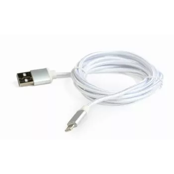 Lightning laidas Gembird CCB-MUSB2B-AMLM-6-S 1,8 m sidabrinis