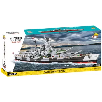 Lėktuvnešio Tirpitz modelis COBI COBI-4839 Konstravimo rinkinys Mastelis 1:300 Ilgis 870 mm Aukštis 215 mm