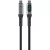 USB-C laidas 4smarts 541438 USB4 Gen 2x2 1,5 m juodas pilkas