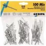 Kniedžių asortimentas GESIPA 100 vnt. modelis 1433667 (mišrūs dydžiai, aliuminis/plienas)