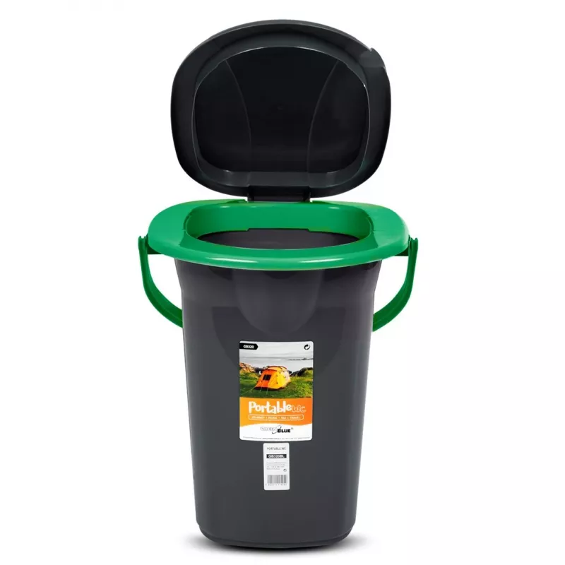 Šiukšlių dėžė Greenblue GB320BB juoda mėlyna plastikinė 19L