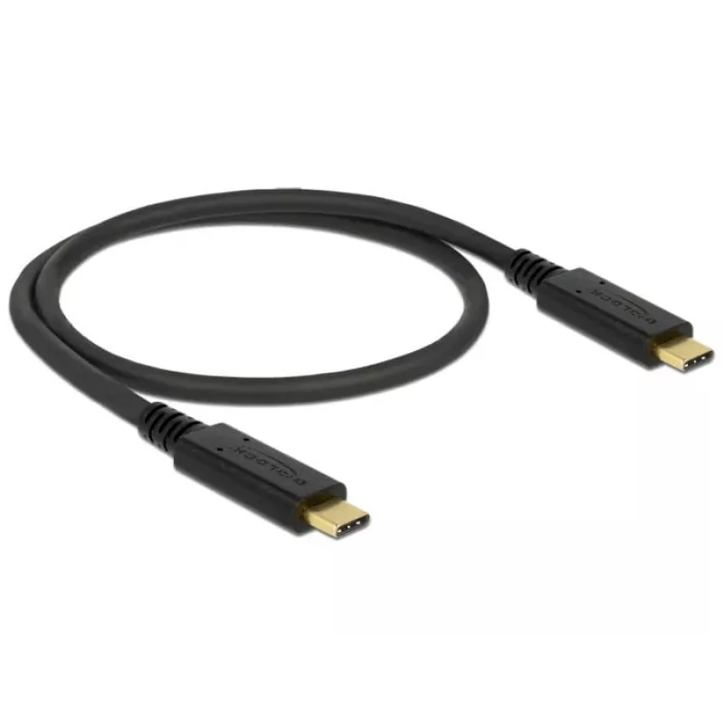 USB-C laidas DeLOCK 83042 USB 3.2 Gen 2 0,5 m juodas