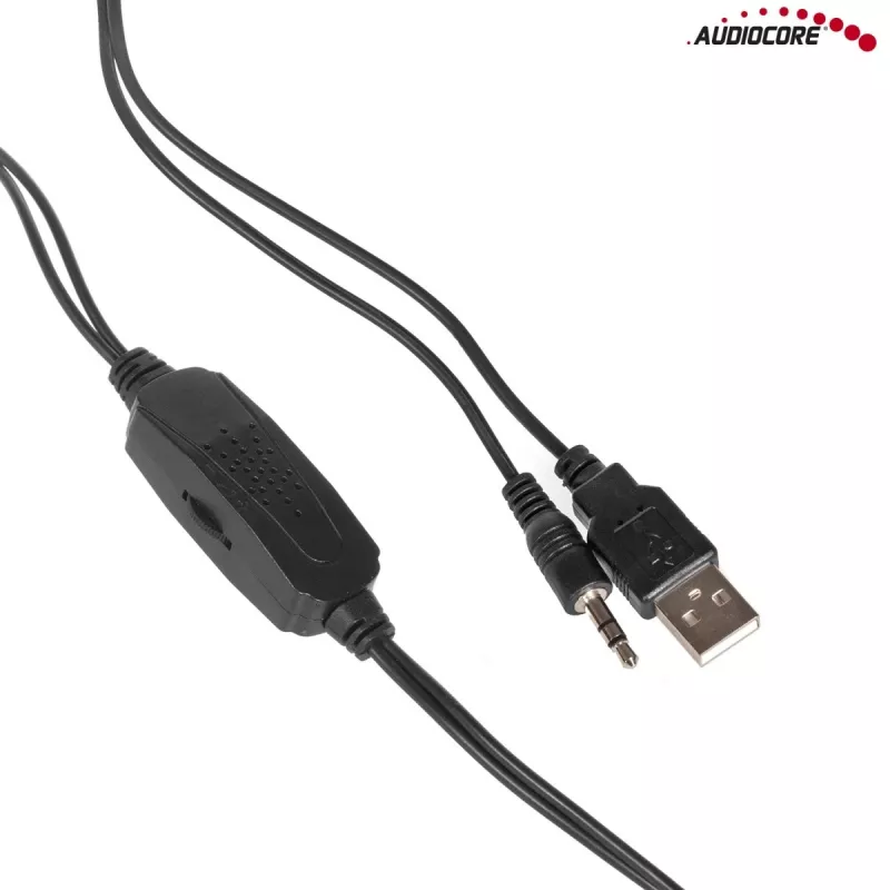 Garsiakalbis Audiocore AC865 2 krypčių, laidinis, 2.0 kanalų, 3 W, juodas