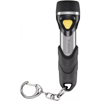 Varta Day Light Key Chain Light - Schlüsselanhänger-Blinklicht - Aluminium - Schwarz - ABS Synthetik - Aluminium - Gummi - LED - 1 Lampen - 12 lm
