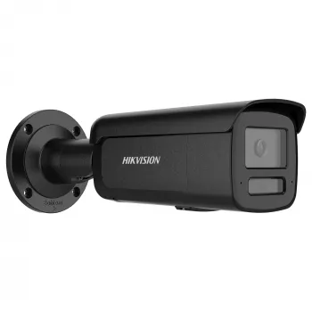 IP stebėjimo kamera Hikvision Pro Series ColorVu 8 MP fiksuota kulka, 1/1.8 colio CMOS, 2,8 mm, 108,8°×56,4°, 30 kadrų/s, laidinė, montavimas ant sienos/stulpo, juoda