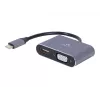 Cablexpert A-USB3C-HDMIVGA-01 USB grafikos adapteris pilkas